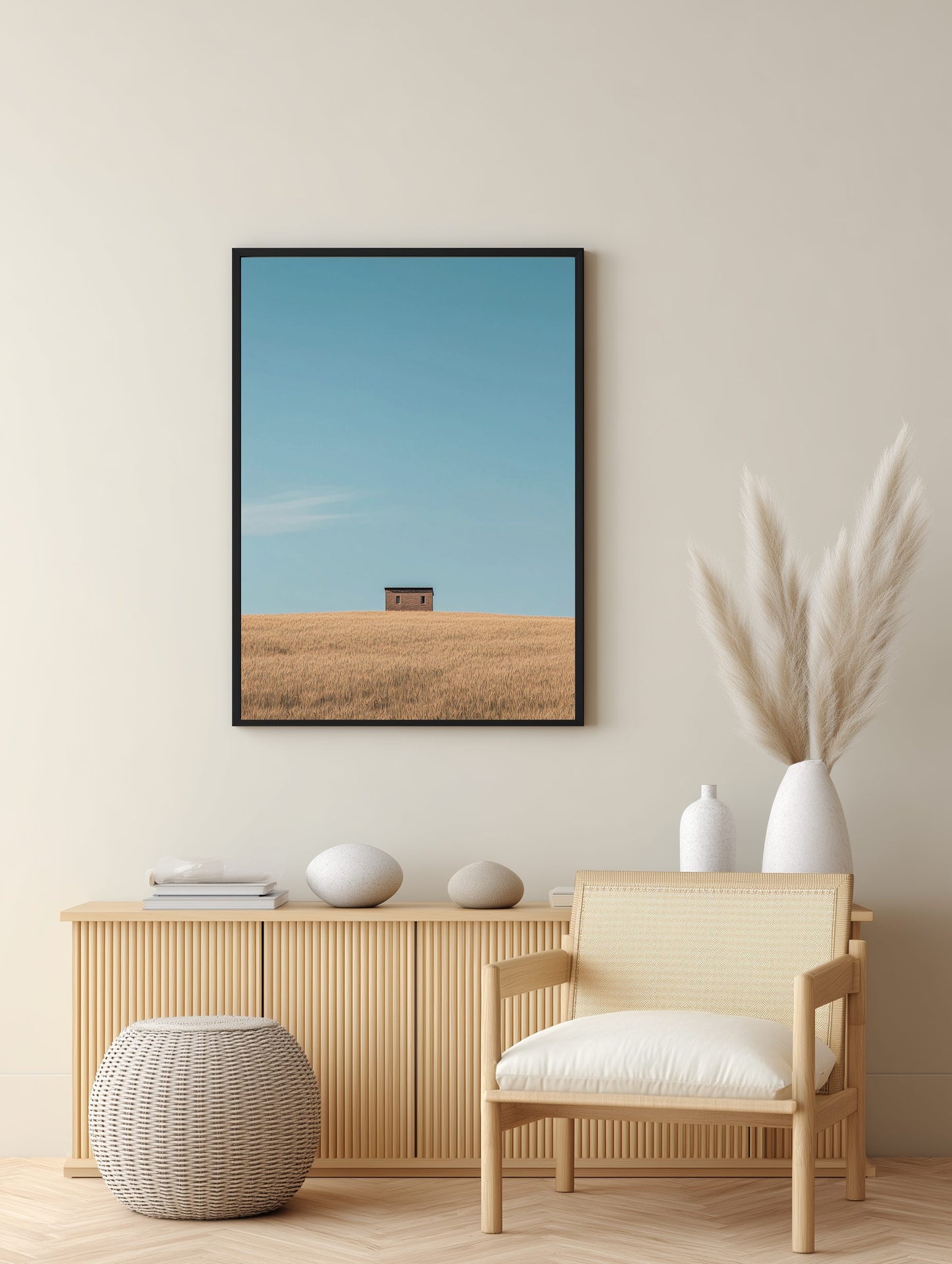 Hilltop Windmill Poster