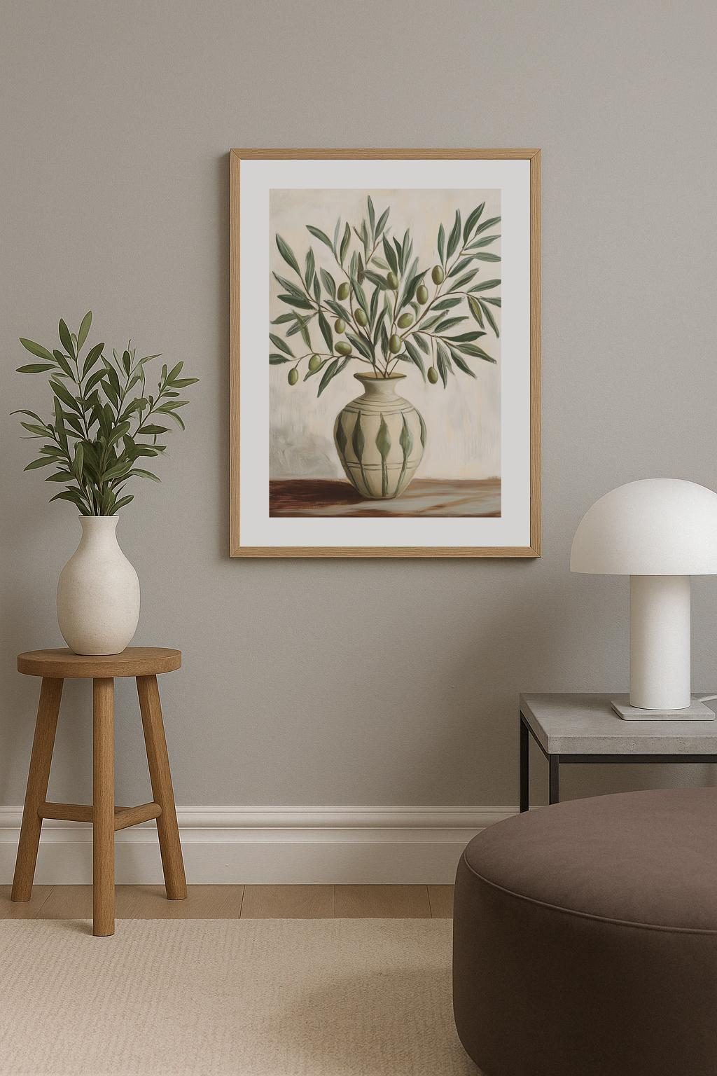 Olive Elegance Poster