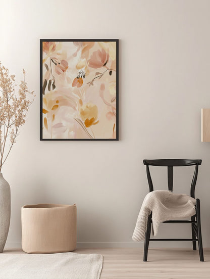 Soft Floral Warmth Poster
