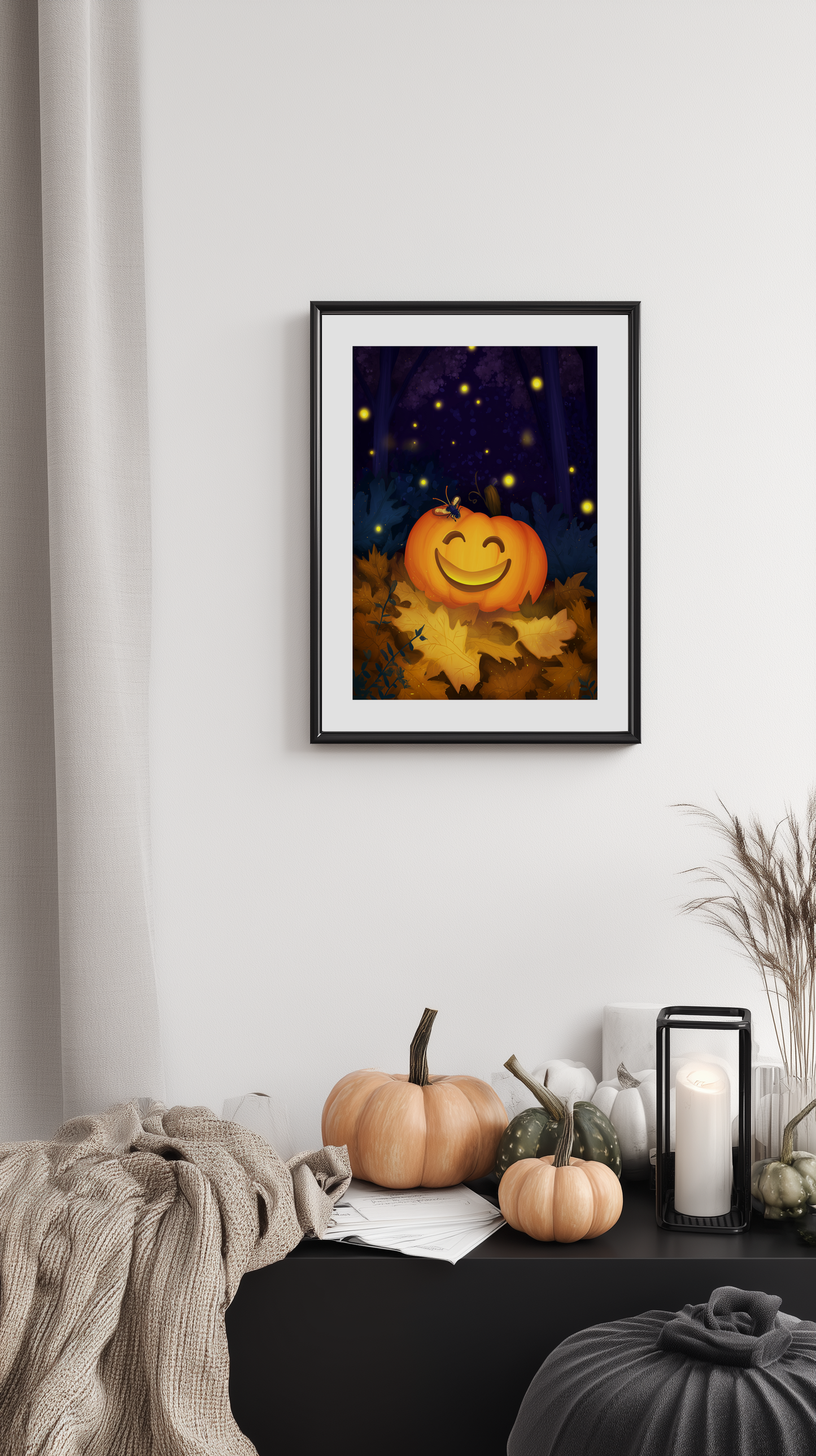 Smiling Jack-o’-Lantern Poster