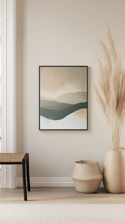 Serene Hills Poster