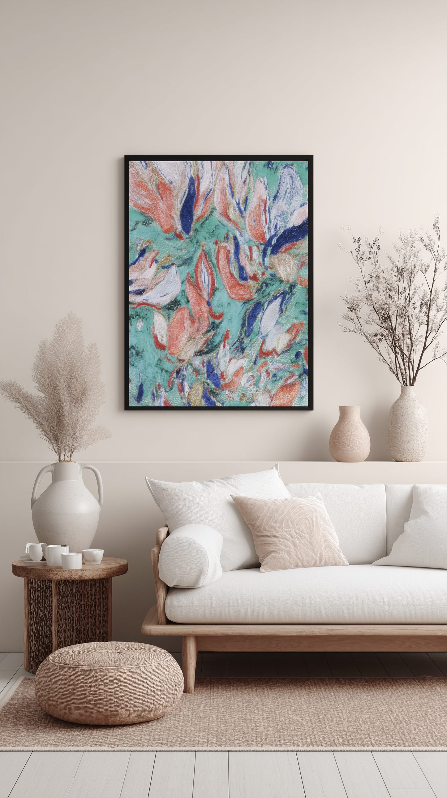 Abstract Petal Dance Poster