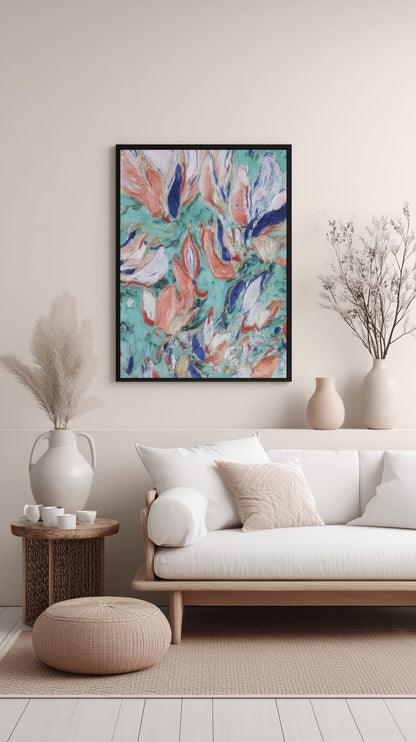 Abstract Petal Dance Poster
