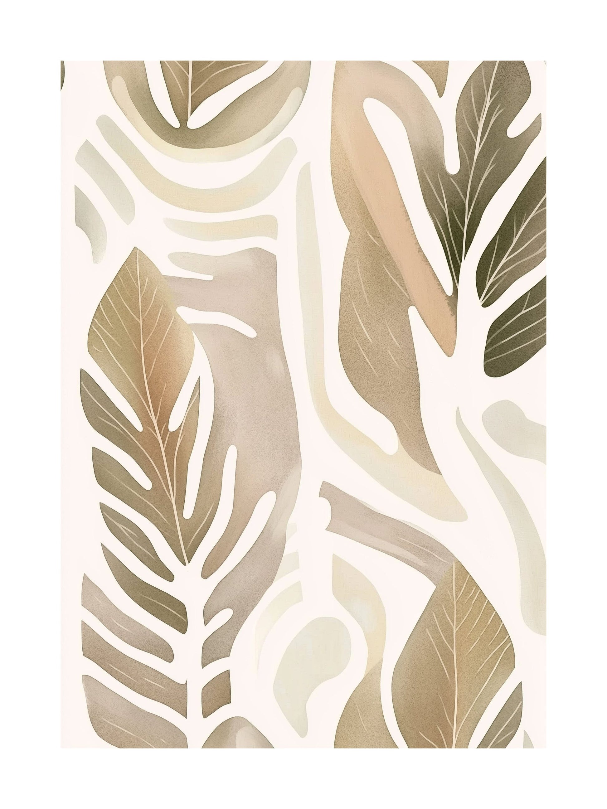 botanic flow decorative wall art - modern poster for home or office