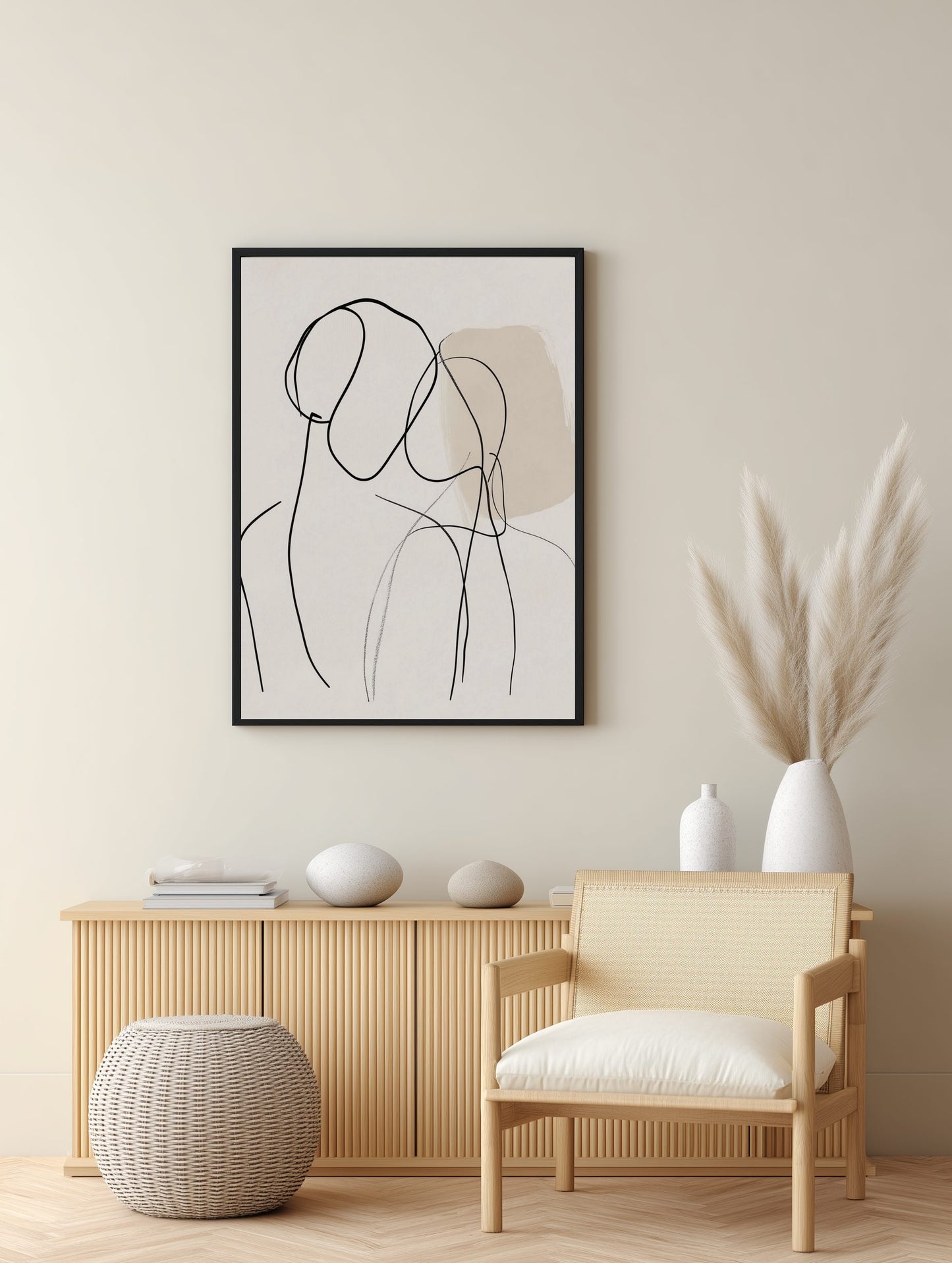 Abstract Couple Poster