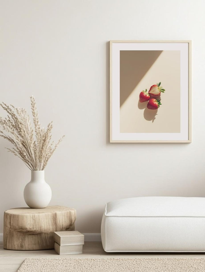 Fresh Strawberries Close-Up Poster