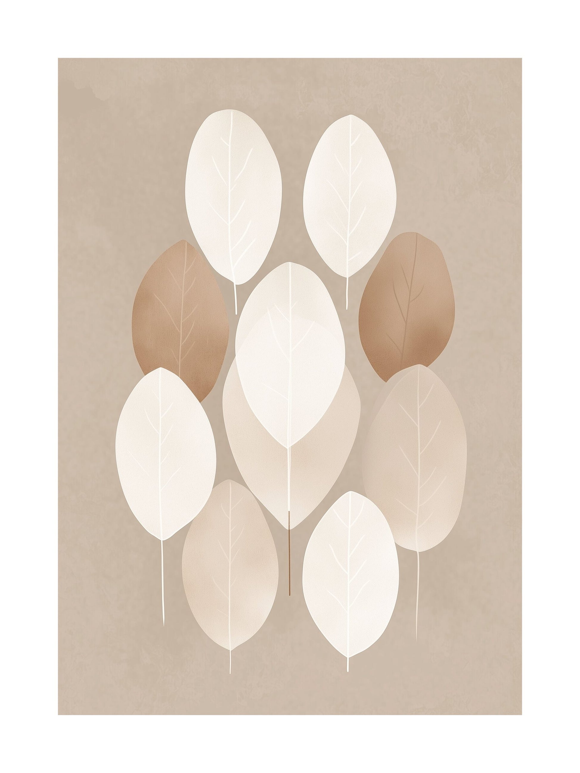 nordic natural abstract decorative wall art - modern poster for home or office