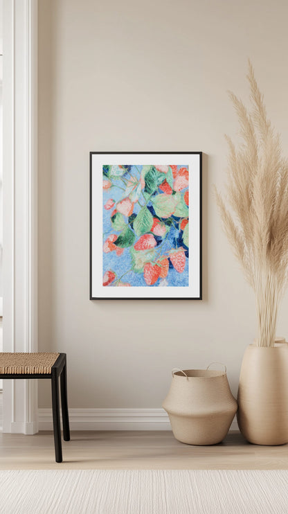 Strawberry Garden Delight Poster