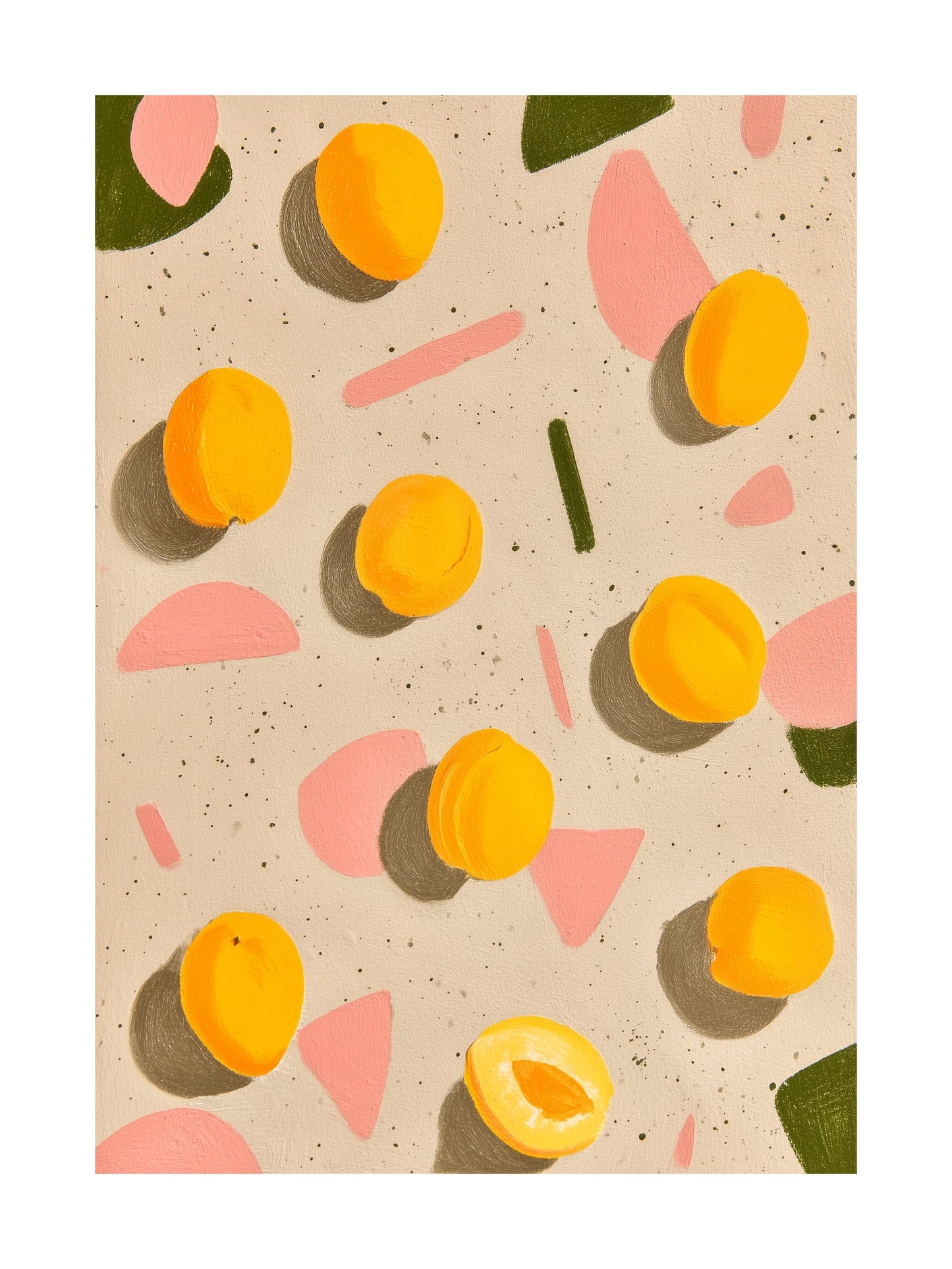 Poster of an ice cream scoop melting into city buildings