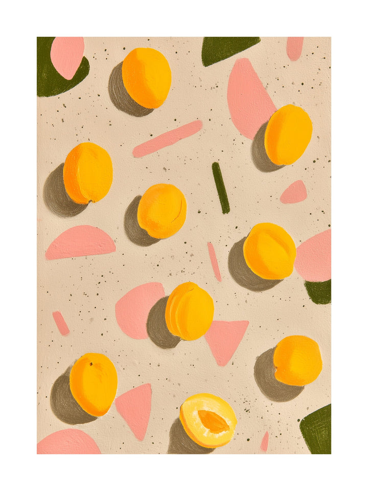 Poster of an ice cream scoop melting into city buildings