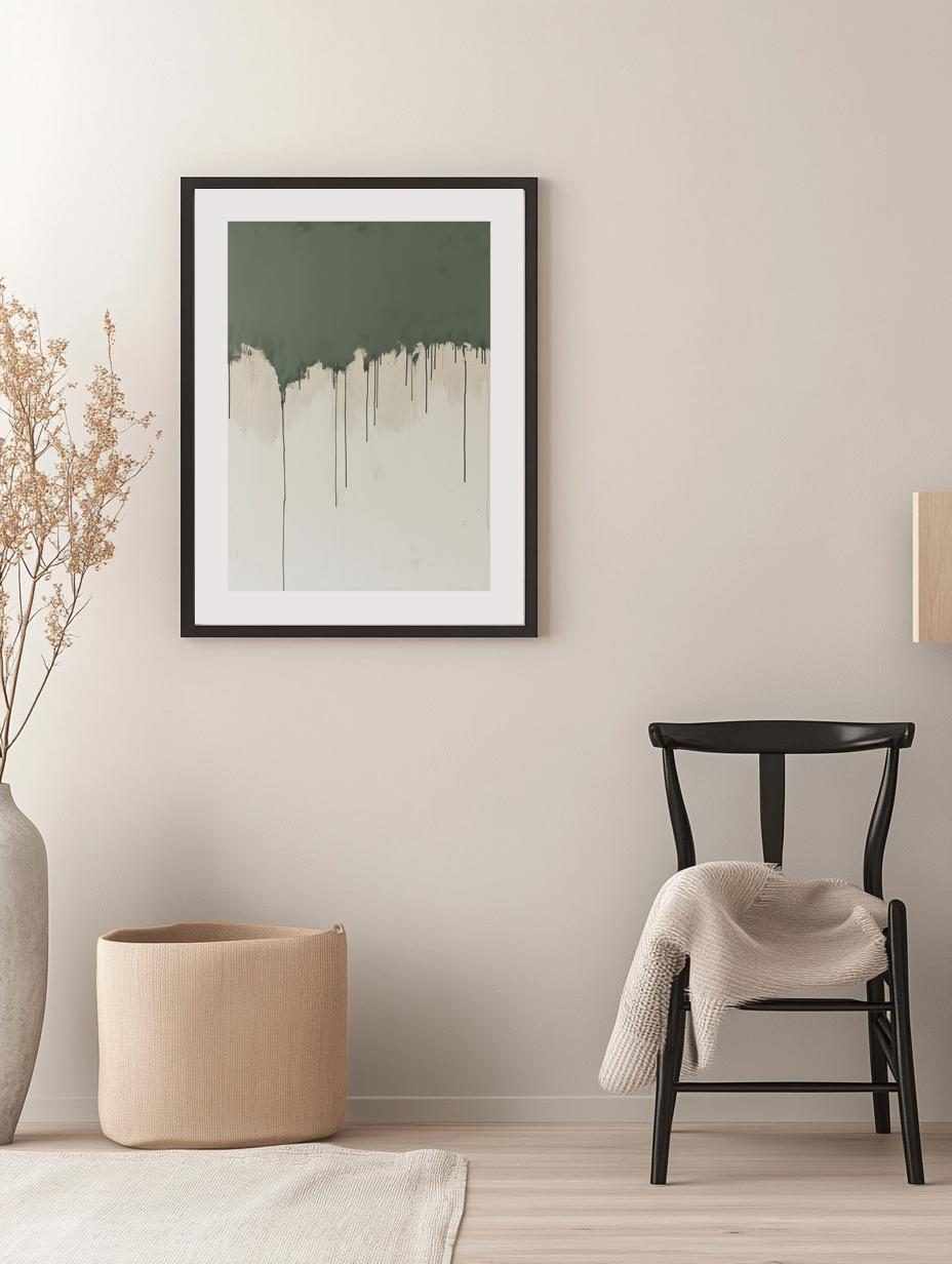 Dripping Paint Abstract Poster