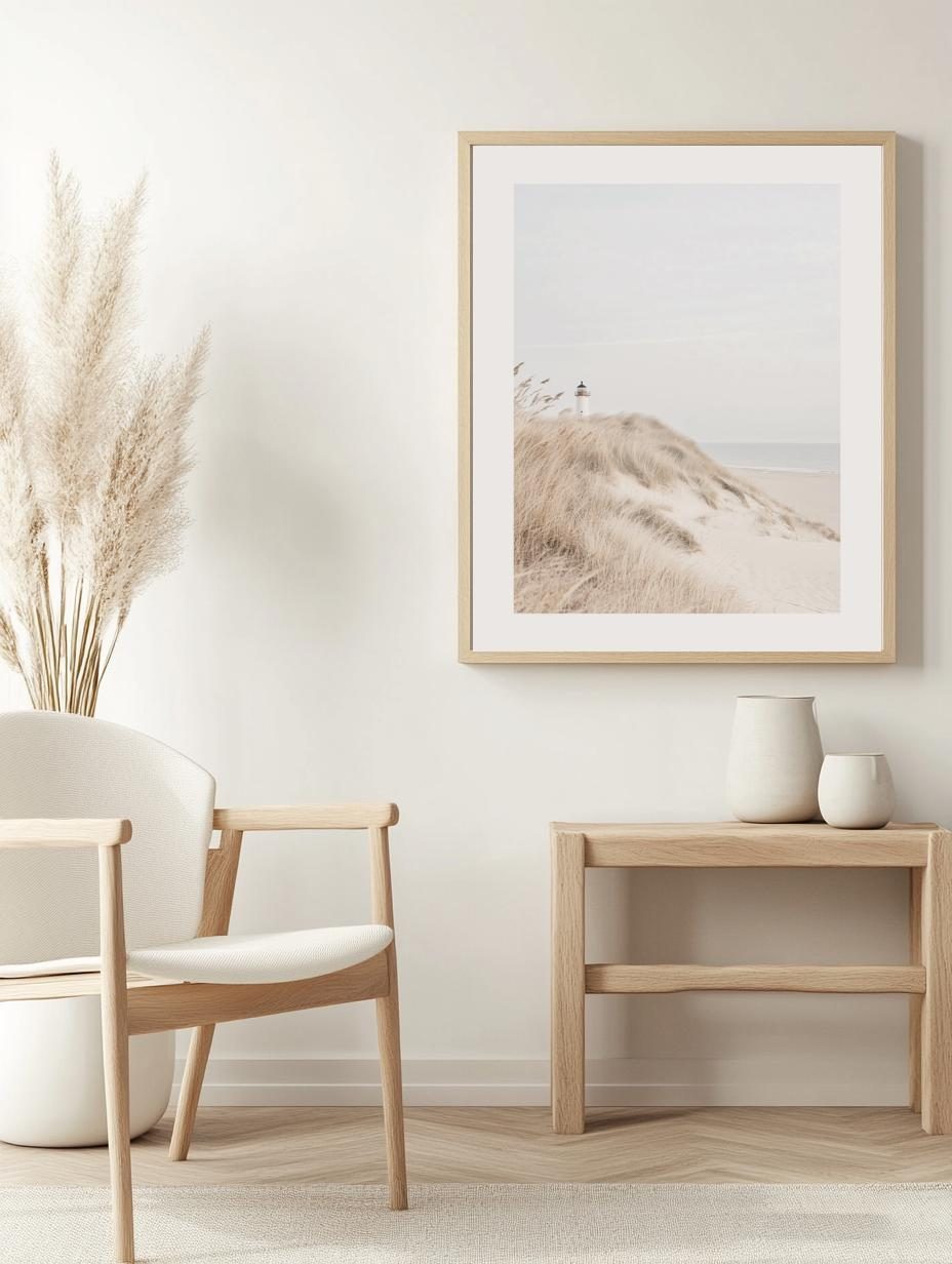 Lighthouse Dune View Poster