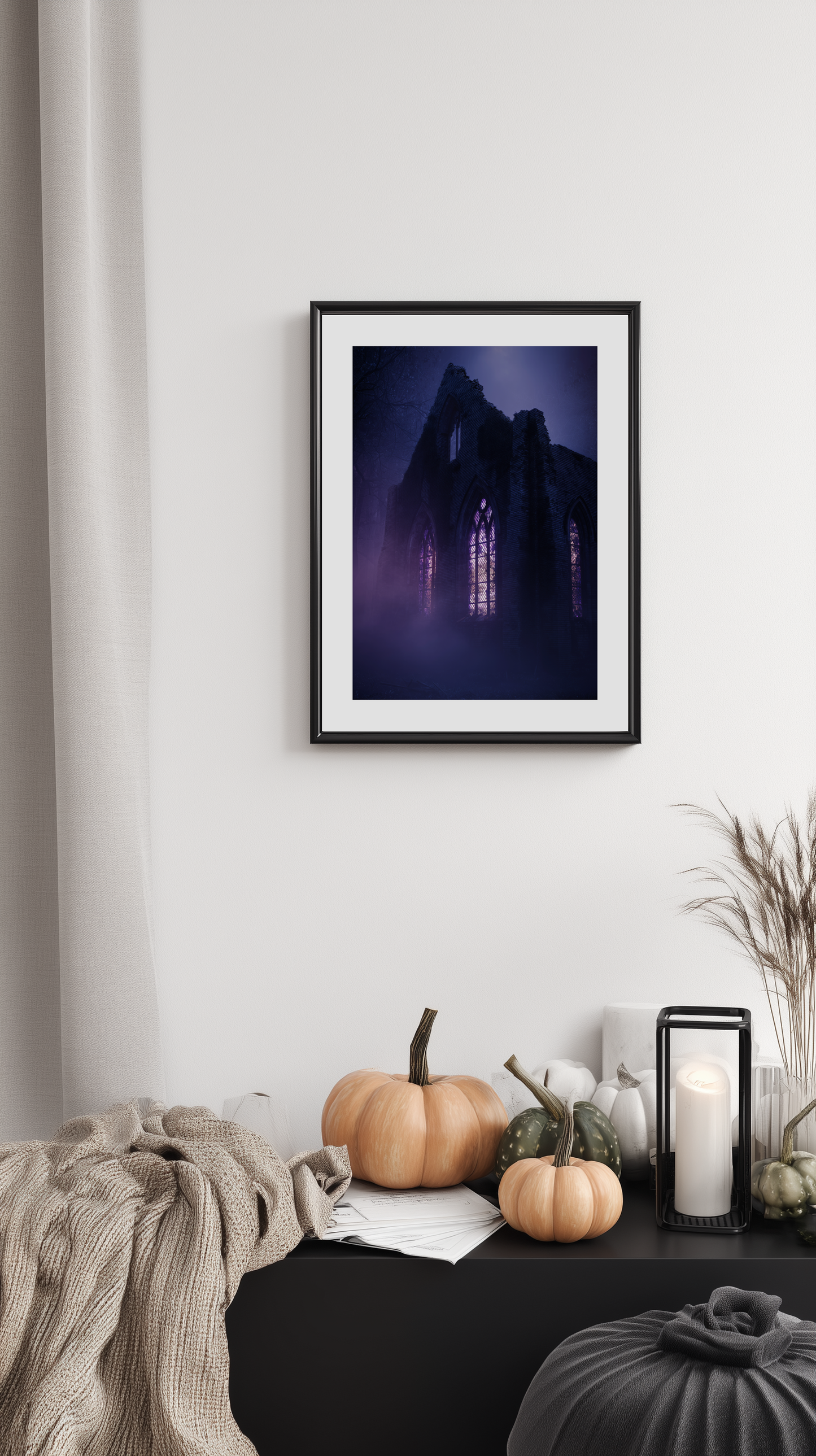 Gothic Church Ruins Poster
