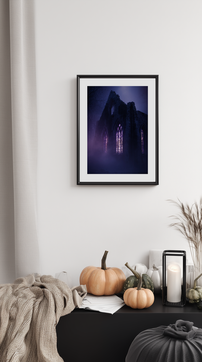 Gothic Church Ruins Poster