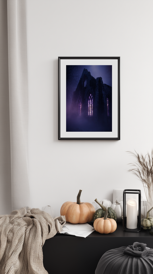 Gothic Church Ruins Poster