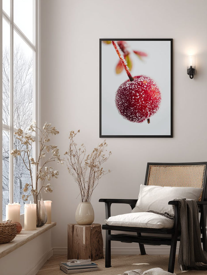 Frosted Red Berry Poster