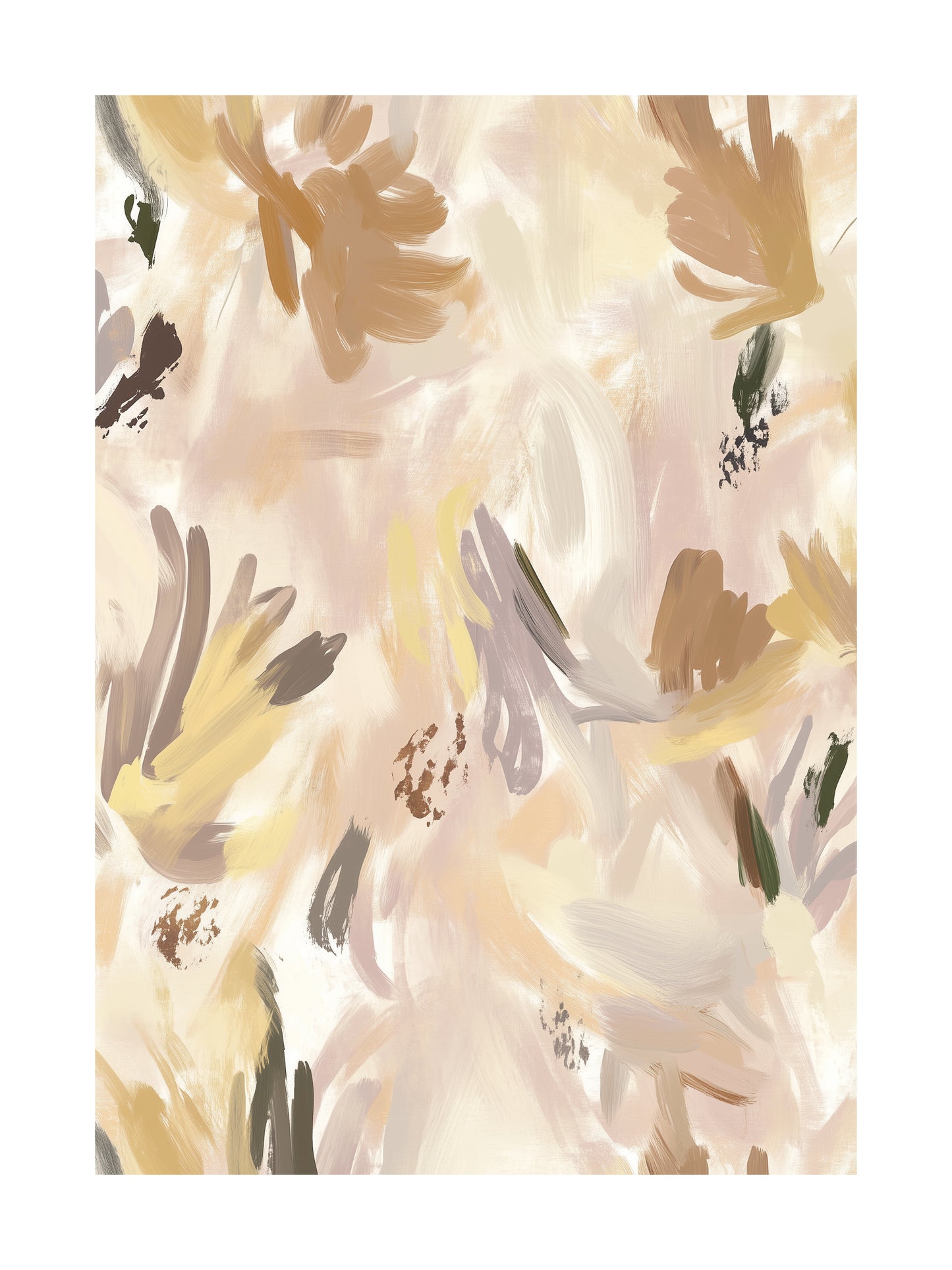 subtle floral patterns decorative wall art - modern poster for home or office
