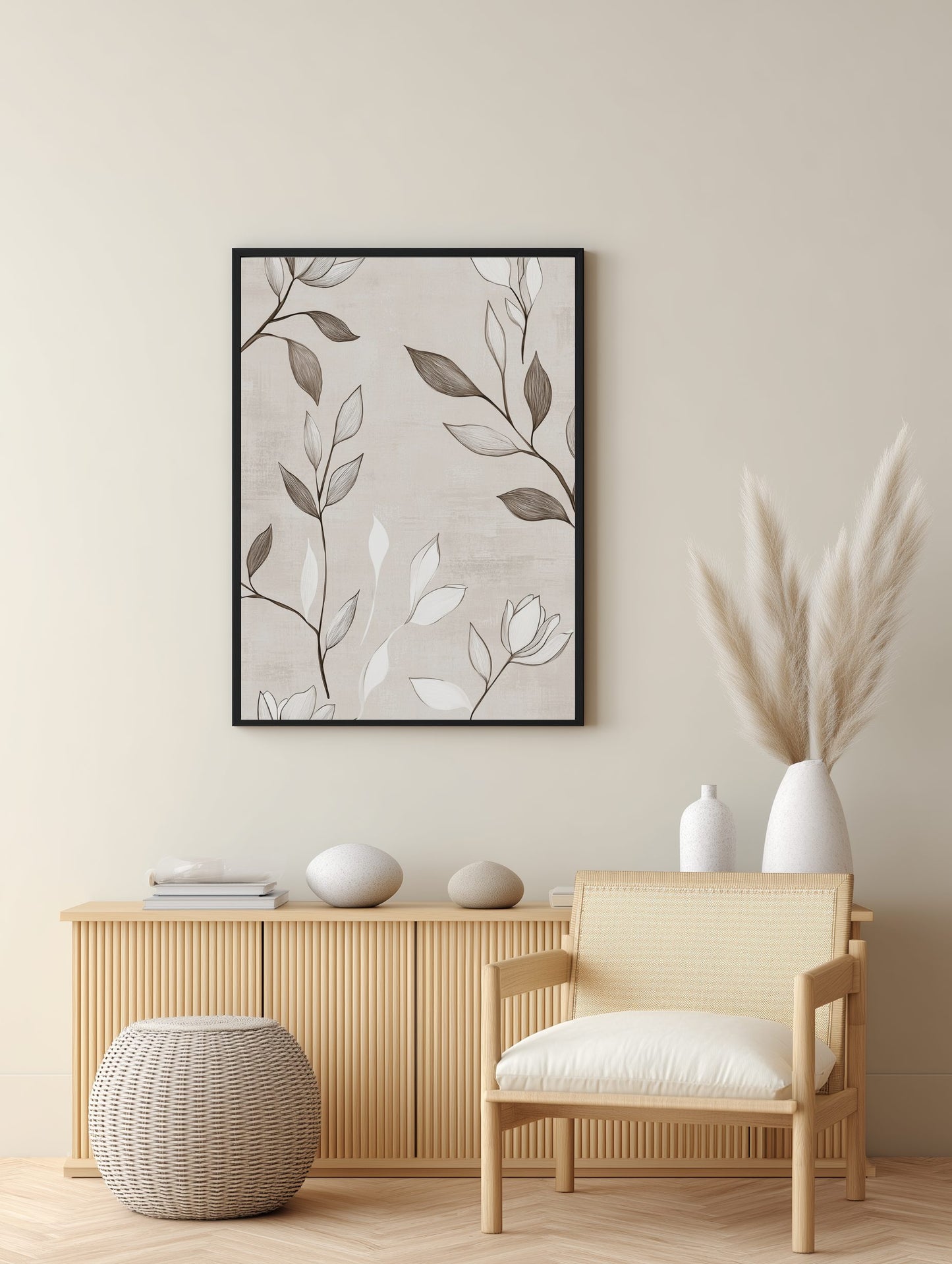 Botanical Ink Line Poster