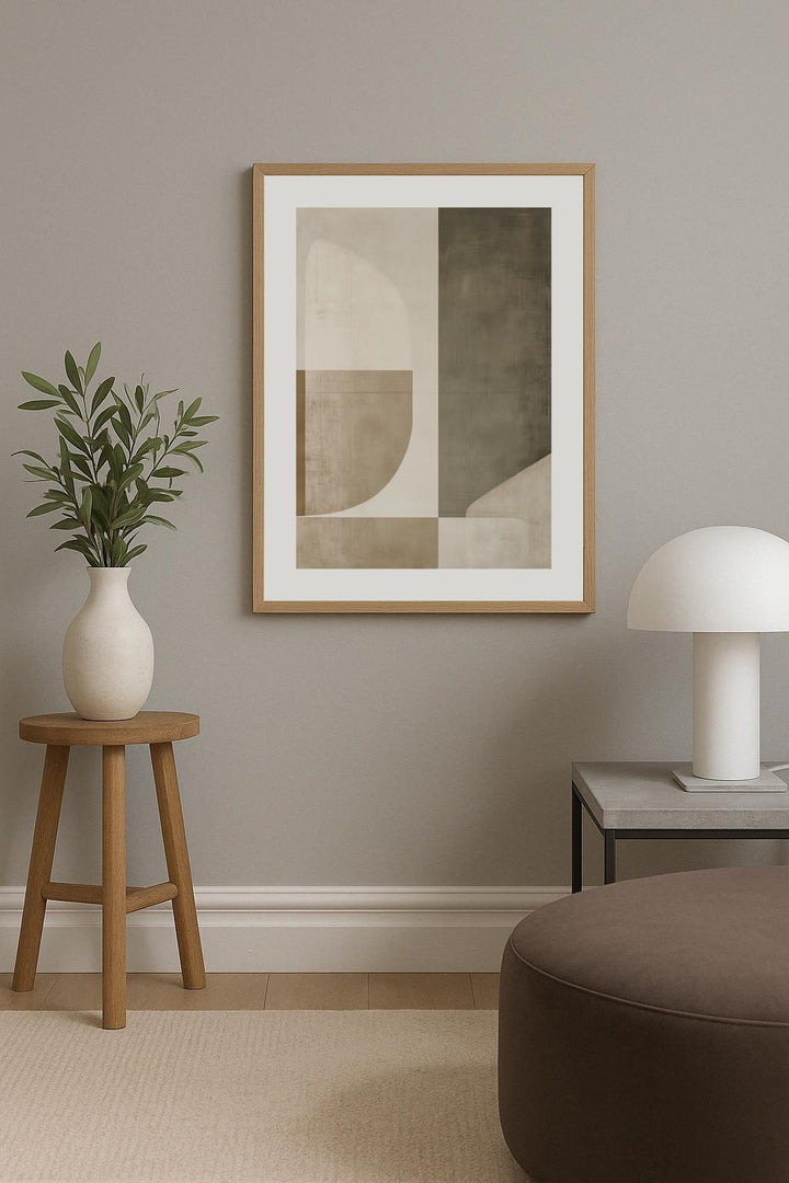 Geometric Contrast Poster