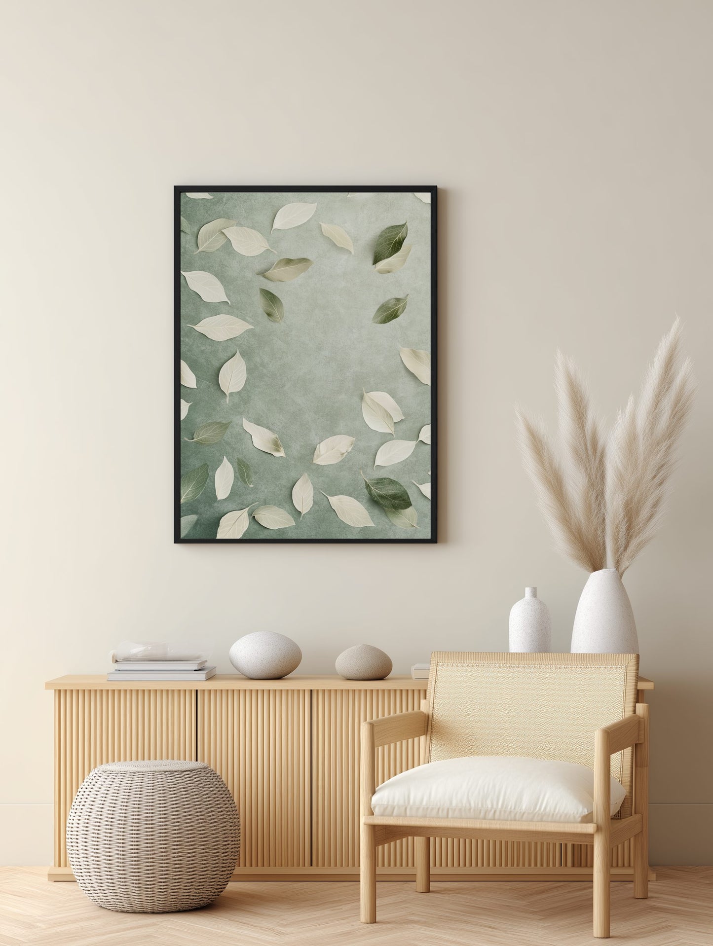 Floating Leaves Poster
