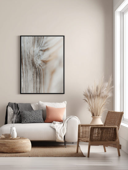 Minimal Wood Lines Poster