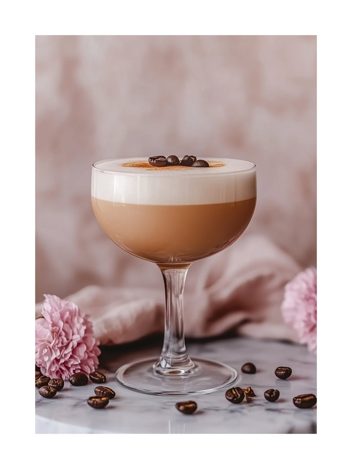 coffee cocktail kitchen wall art - stylish food & drink poster print