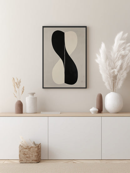 Black & White Duality Poster