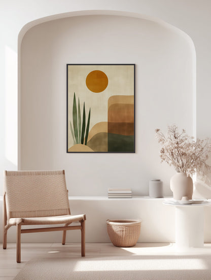 Golden Dunescape Poster