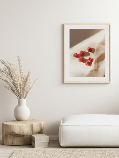 Raspberries in Sunlight Poster