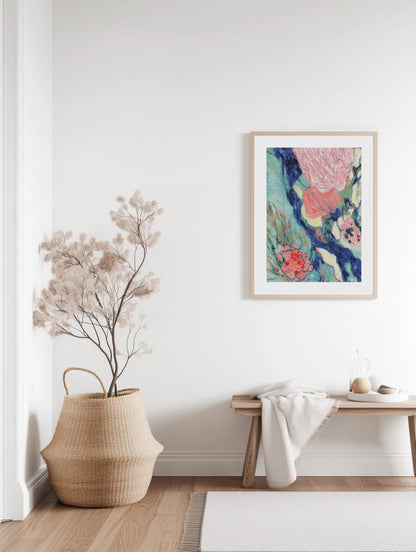 Coral Garden Bloom Poster
