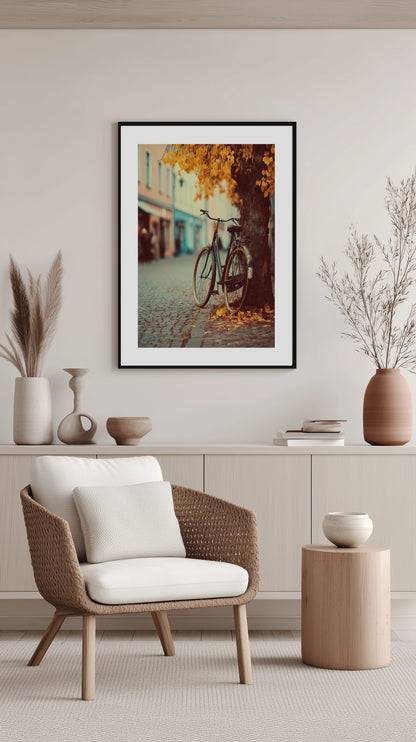 Autumn Bicycle Poster