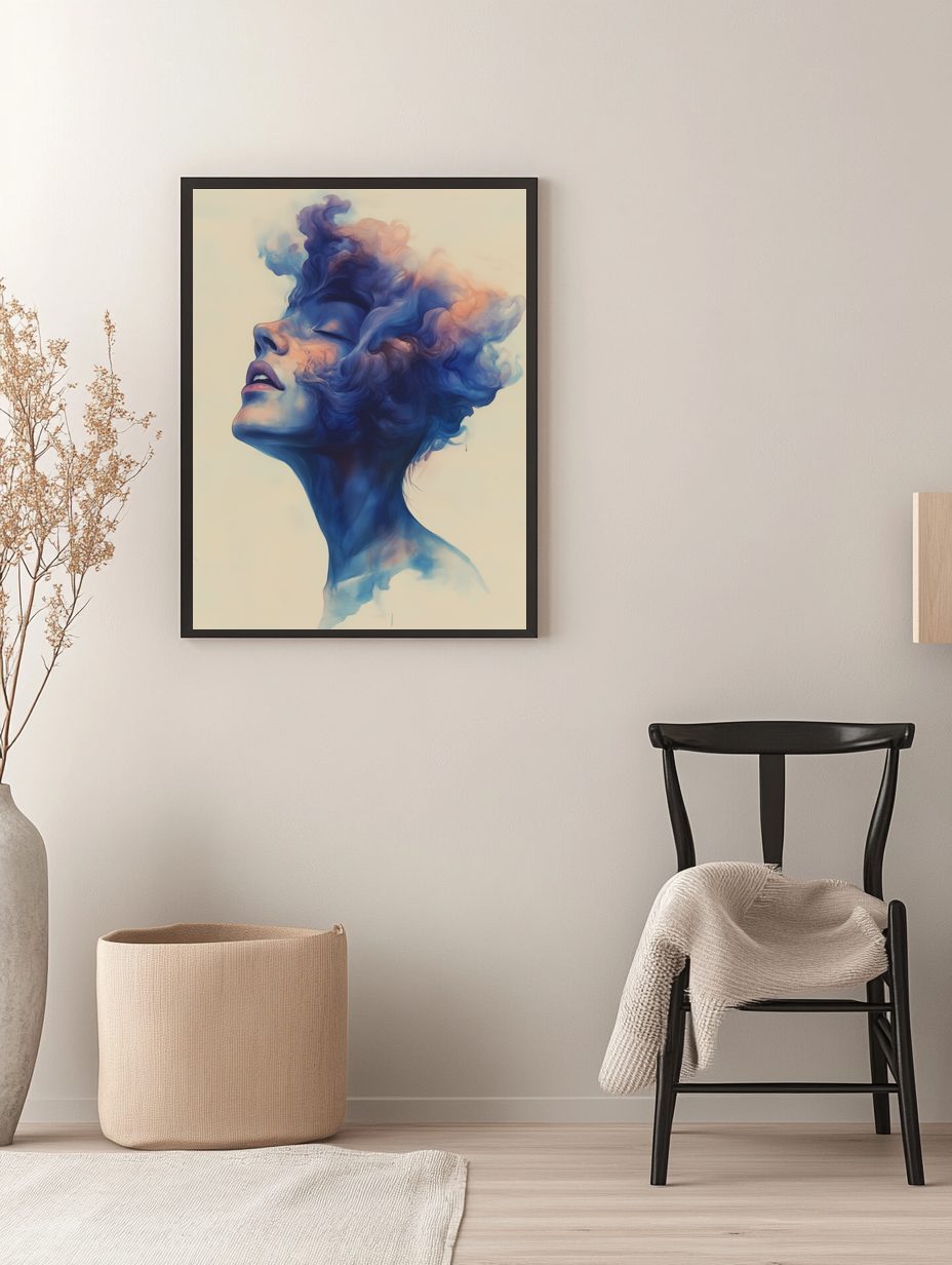 Abstract Brushstroke Poster