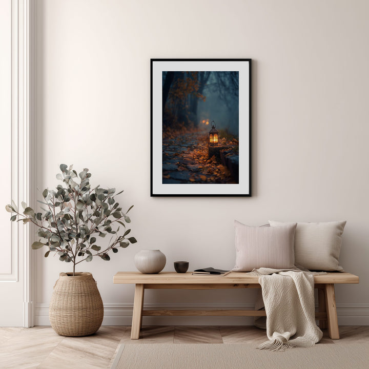 Autumn Lantern Poster