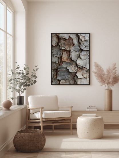 Layered Pine Bark Poster