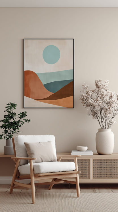 Sunset Valleys Poster