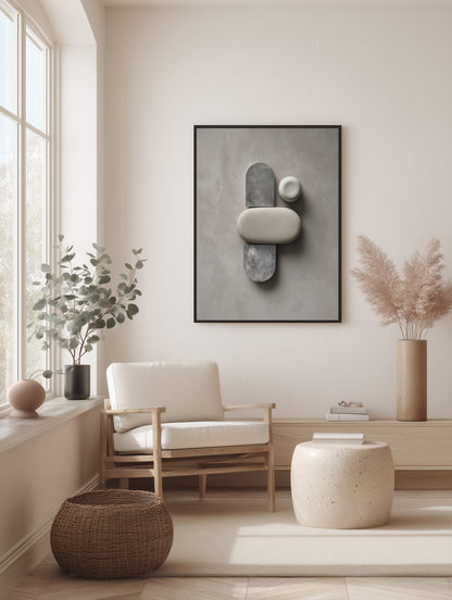 Abstract Stone Forms Poster