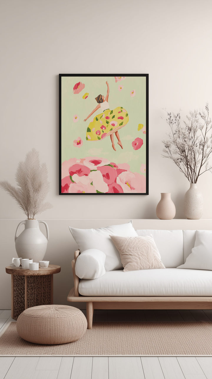 Floral Skirt in Bloom Poster