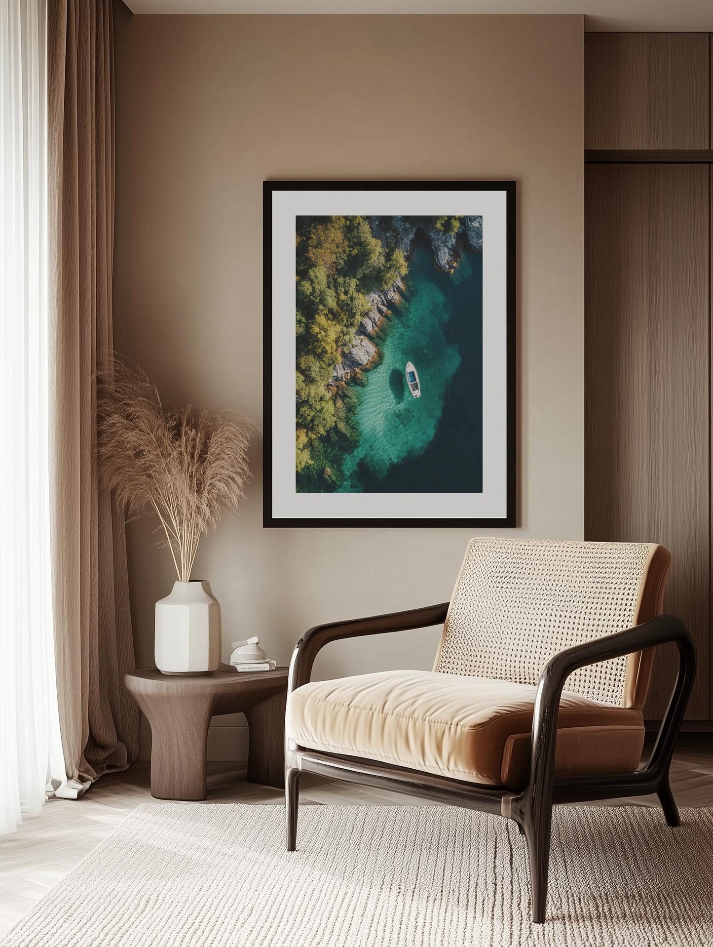 Emerald Fjord Escape Poster