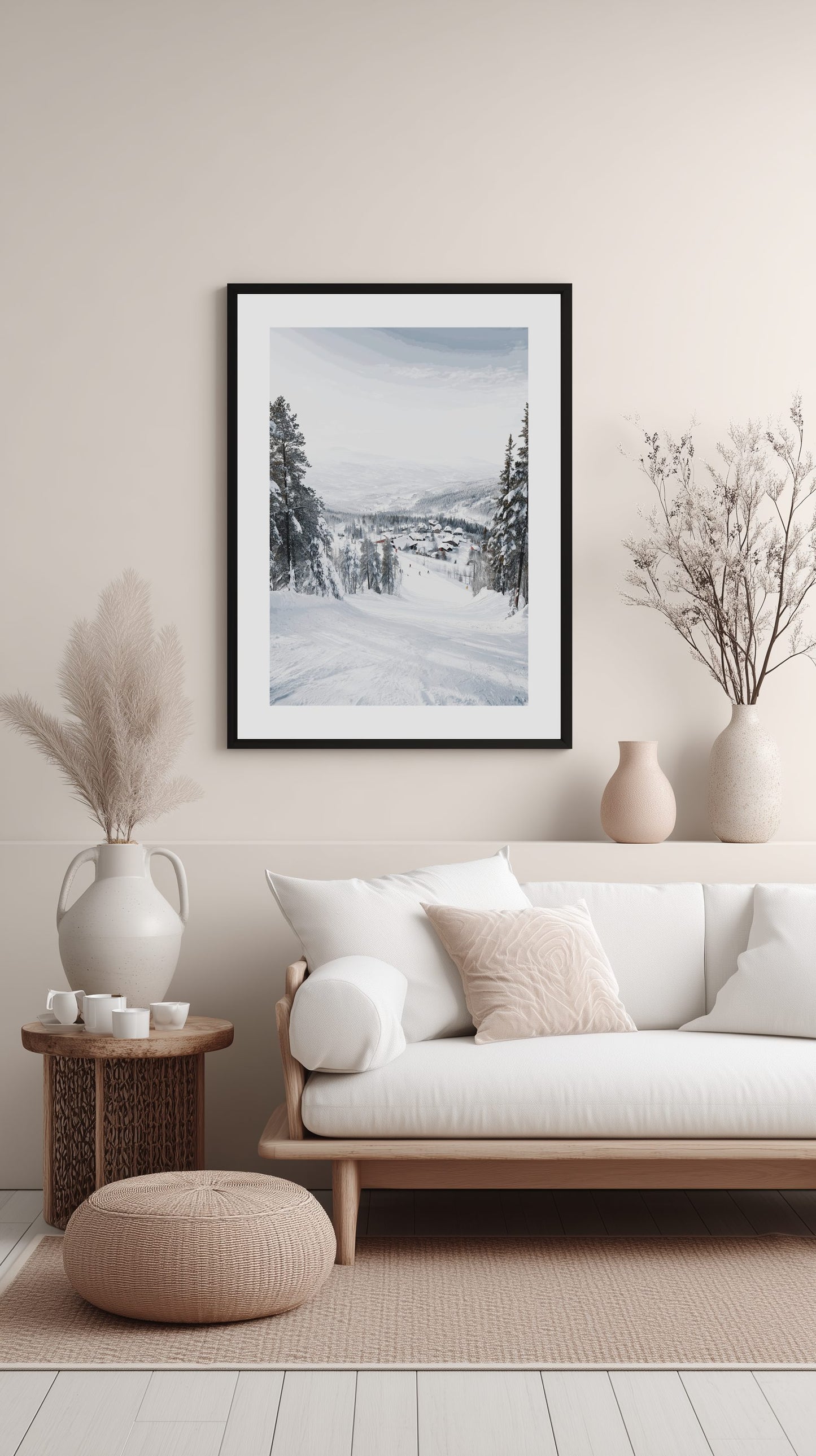 Ski Village View Poster