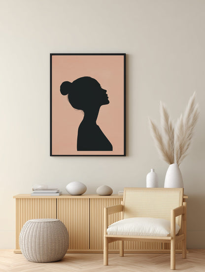 Profile Silhouette Poster