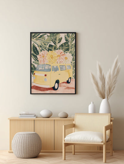 Floral Van Poster