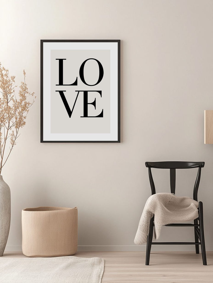LOVE Typography Poster