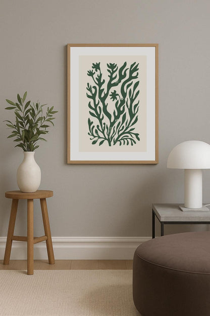Bold Green Botanical Poster