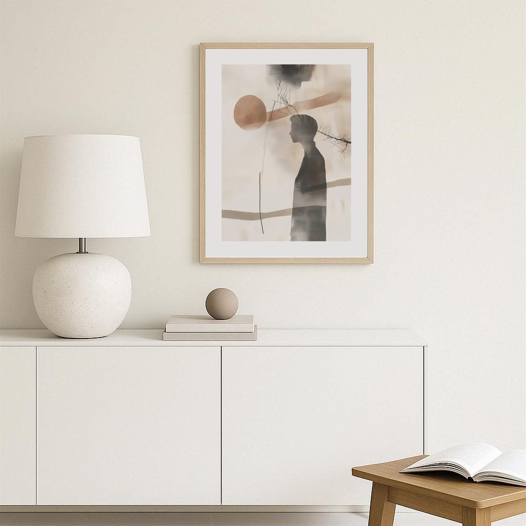 Silhouette Reflection Poster