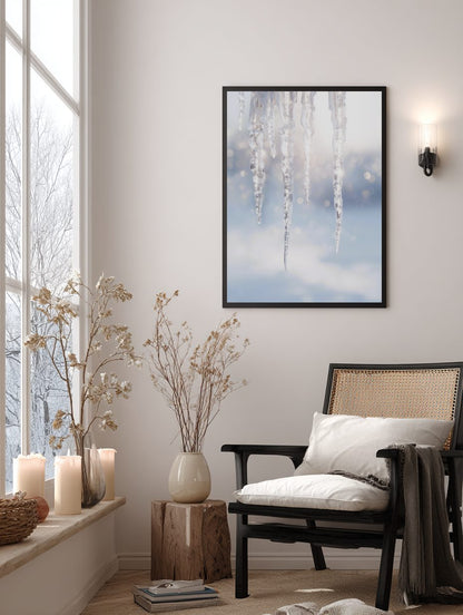 Glowing Icicles Poster