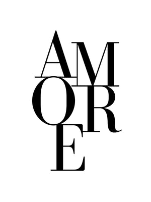 Amore Typography Poster