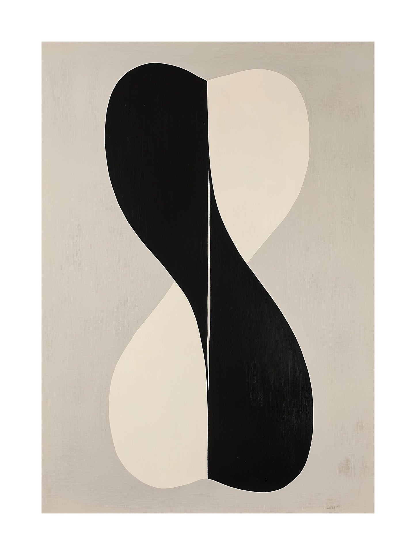 This black and white duality poster is a stylish piece of wall art perfect for any room