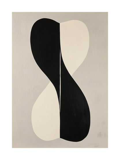 This black and white duality poster is a stylish piece of wall art perfect for any room