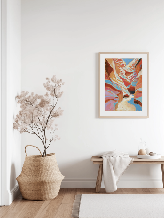Painted Canyon Light Poster