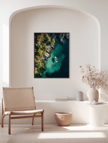 Emerald Fjord Escape Poster